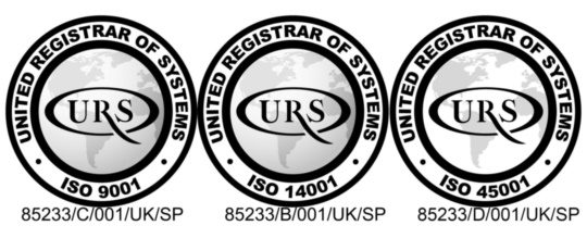 Certificado en Calidad en 9001, 14001 y 45001